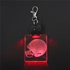 Creative Gadgets Mini Football Helmet 3D LED Keychain Novelty Night Light Key Holder With 7 Color Change