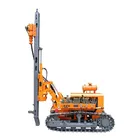 saving energy movable DTH pneumatic crawler type anchor auger drilling rig