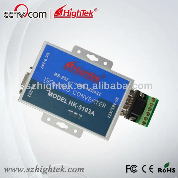 active industrial opto-isolated rs232 to rs485 / rs422 converter