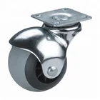Long way manufacture low price small 40 60 kg ball TPR caster trundle bed wheels