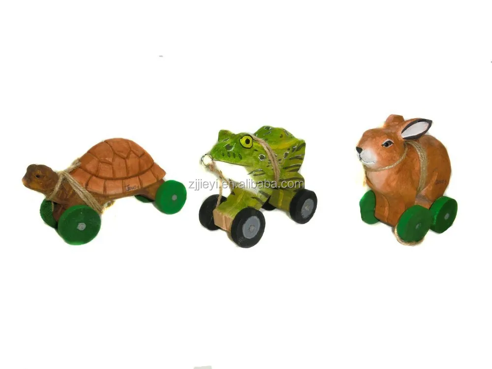 Wooden Farm Animal Custom Pull String Toy For Baby Buy Pull String