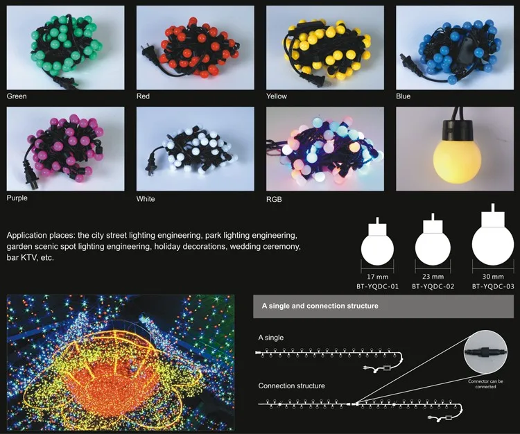 Led Ball String Light Low Energy Consumption Egg Shape Lamp,Color Changing Led Light - Buy Led ...