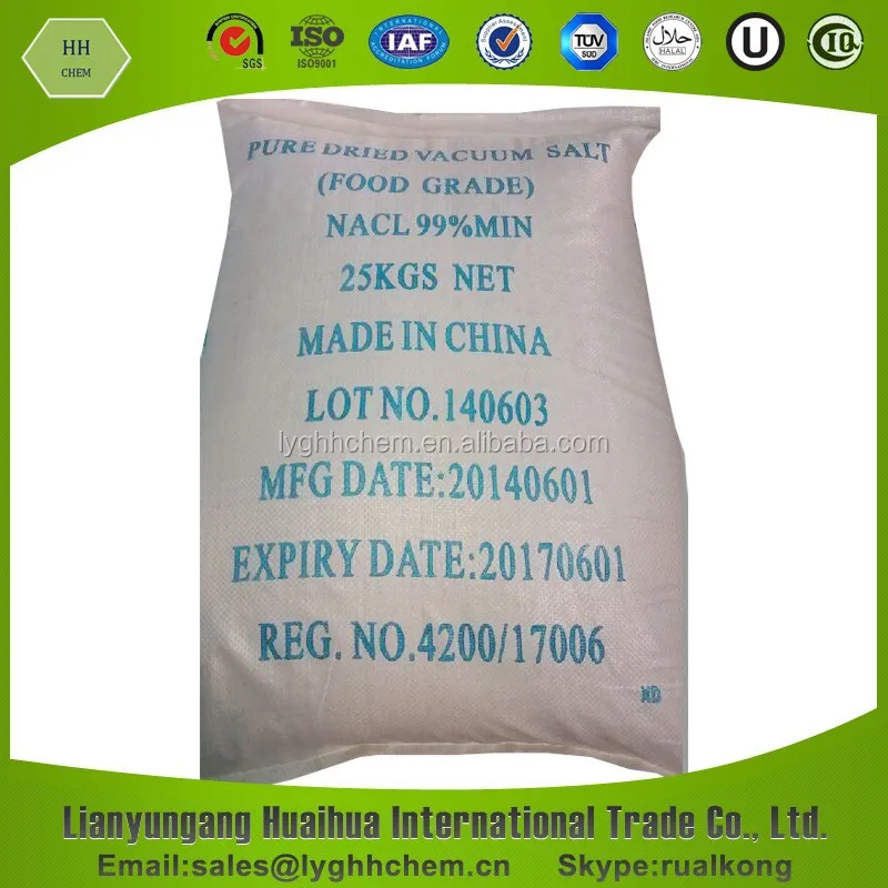 Food Grade Pure Dried Vacuum Salt Food Grade Pure Dried Vacuum Salt