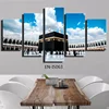 5 pieces Islamic art work architecture muslin canvas print manufacturer
