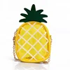 Hot Summer Lady Mini Messenger Bag Cute Pineapple Shape PVC Jelly Shoulder Crossbody Bag for women girls