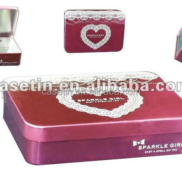 walmart gift small tin boxes/christmas cookie small tin box