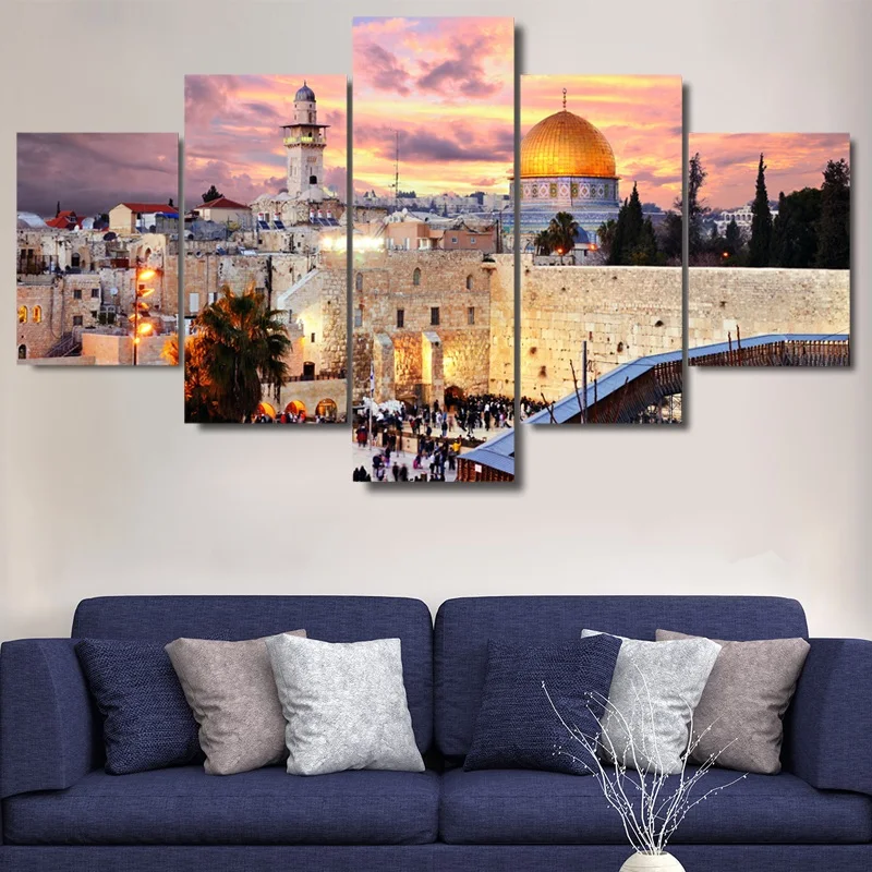 Jerusalem Sunset Landscape HD Printed Poster