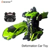 Bricstar novel modeling smart changing by remote control robot car toys for kids educational