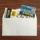 full color printing paper flyer with fridge magnet and envelope packing