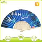 Folding Fan Hand Fan Bamboo Advertisement Custom Printed Bamboo Paper Folding Hand Fan