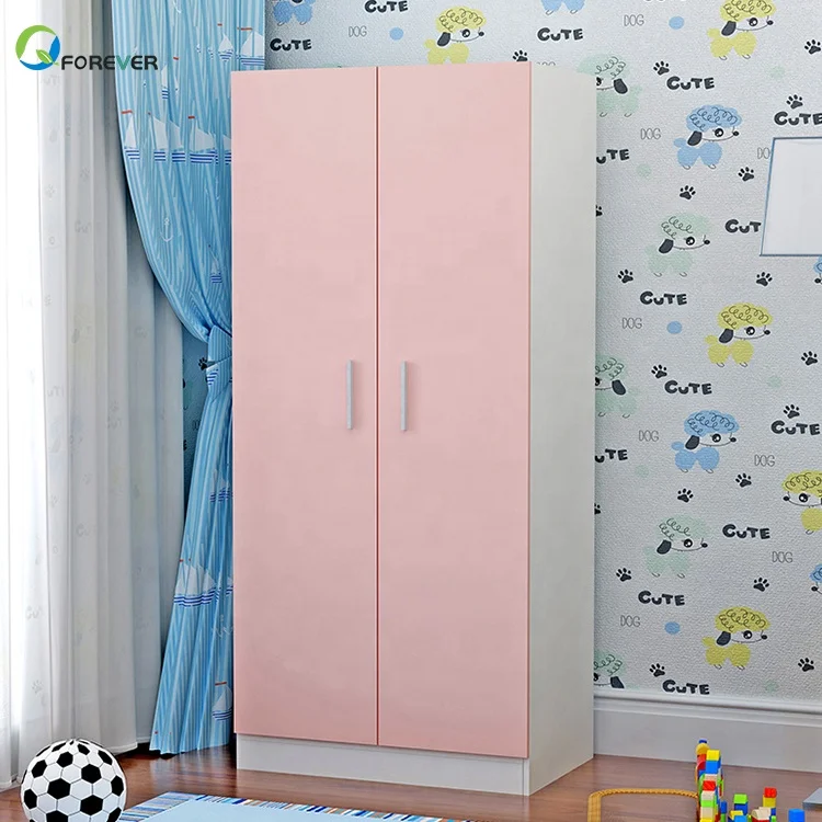 Simple Modern Solid Wood 2 Door Children S Wardrobe Clothes