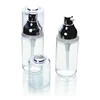 Hot sale 30ml round plastic spray bottle PETG essential oil dropper can change pump