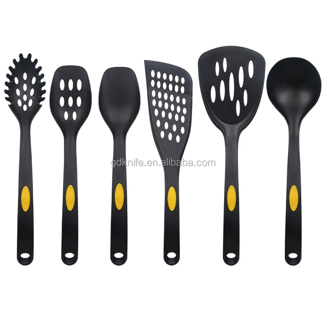 New design high quality nylon handle 7pcs nylon cooking utensils