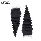 100% Virgin Hair Extension Prices Deep Wave Human Hair Closure