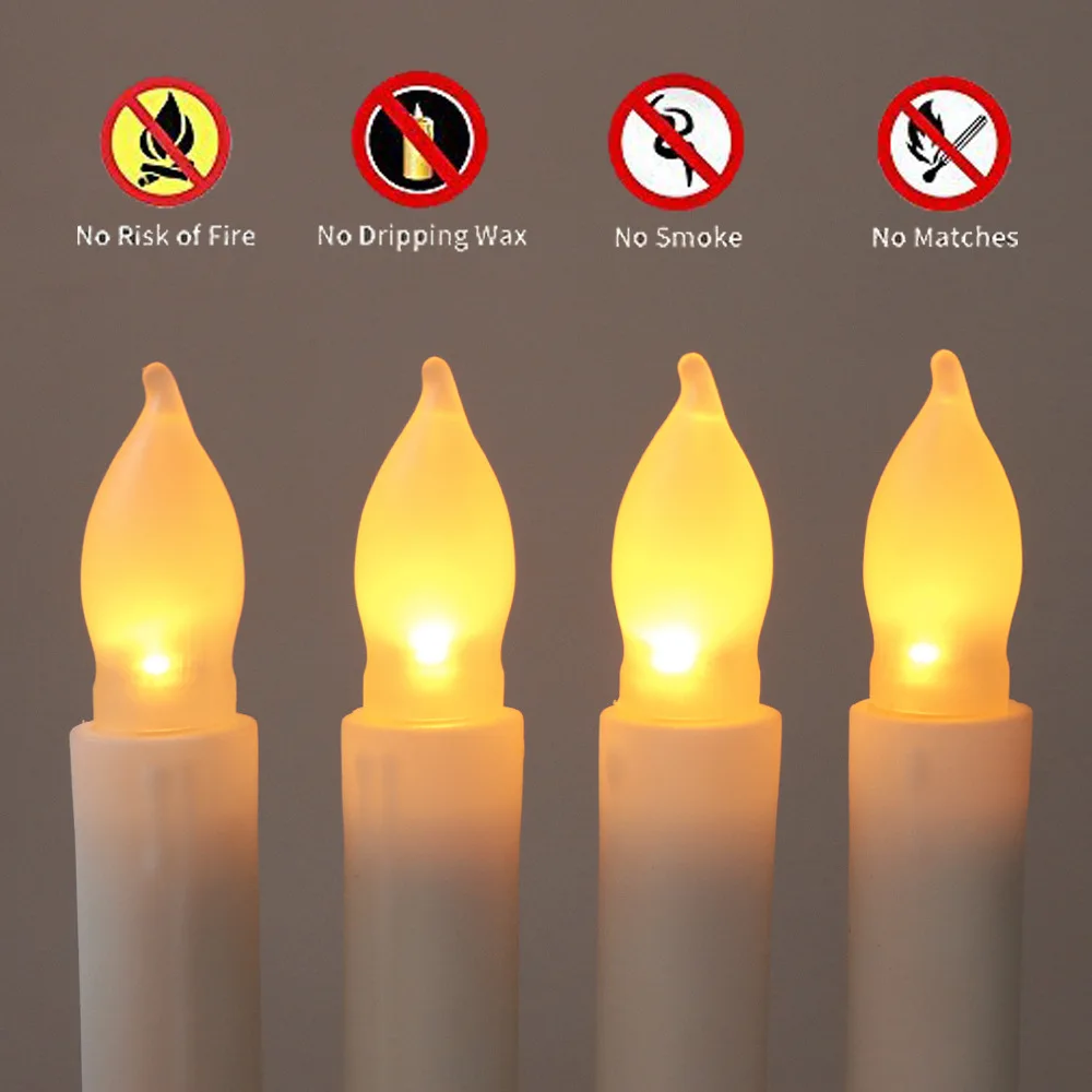 Hallowmas Christmas Decoration Light LED Candle 12PCS Party Birthday Decoration Lights