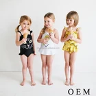 custom kids swimwear cute print children one piece bikini