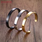 Wholesale Fashion Silver Gold Rose gold Black Stainless Steel Inspirational Mantra Bangle Cuff Bracelets for Men
