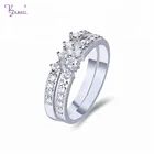 2018 fashion kazakhstan popular real gold plating jewelry engagement Ring