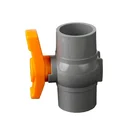 Vietnam hot new design yellow new product socket plastic PVC ball valve and base