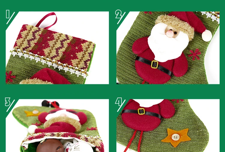 plush christmas decorations large christmas stocking
