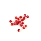 6-8mm Red Color Wholesale Glass Football Beads Crystal Round Beads for Making Bracelets