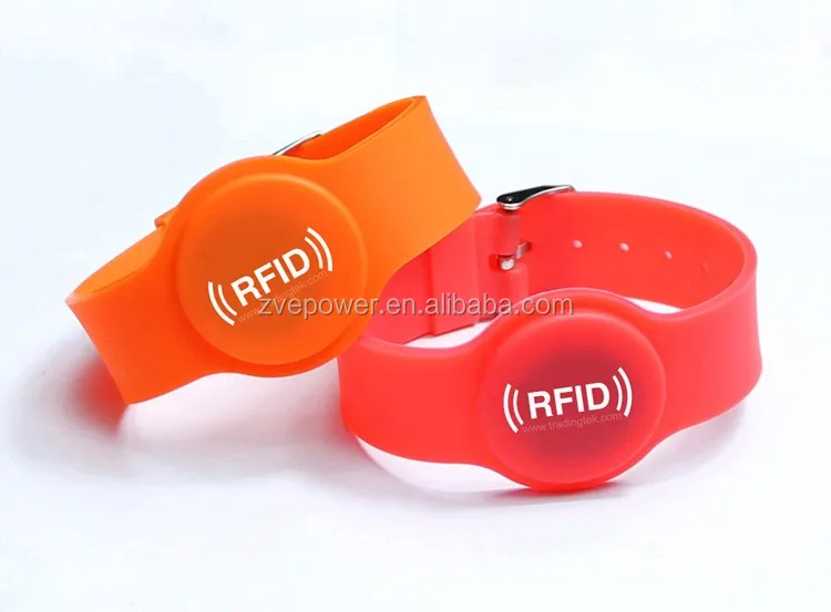 rfid smart ic card silicone wristband / watch card waterproof