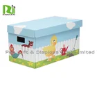 Custom full color print flat pack shipping cardboard toy boxes for gift box packaging