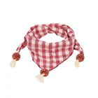 Scarf Triangle Pattern Scarf Spring New Children's Scarf Casual Lattice Triangle Fashion Head Scarf