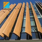 Extruded commercial building horizontal sun shading aluminum louver price