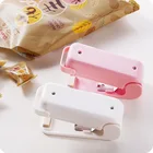 Portable Bag Clips Mini Electronic Sealer Machine Handheld Heat Sealing Vacuum Impulse Plastic Bag Clip Work With Battery