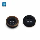 SK 4 holes round custom design classical sweater laser resin overcoat garment accessories polyester buttons for kids clothes