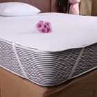 Elastic Band fitted Pongee Waterproof White Bed Sheet