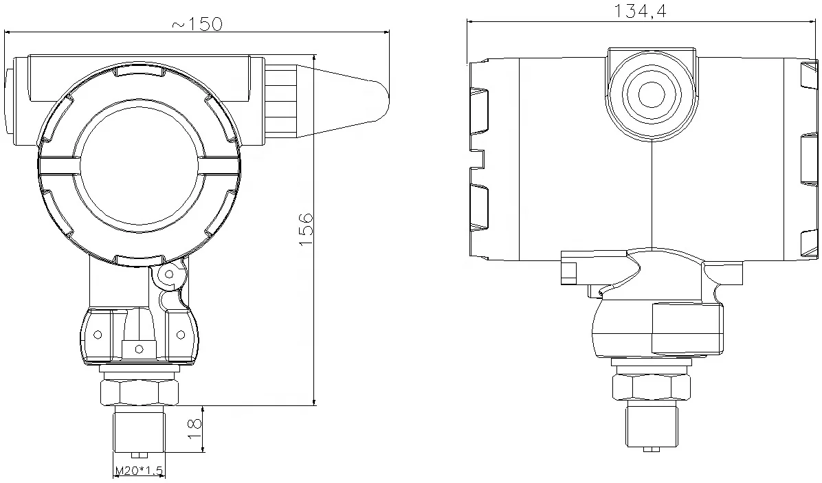Wireless communication NB-IOT digital pressure transmitter - ANKUX.COM