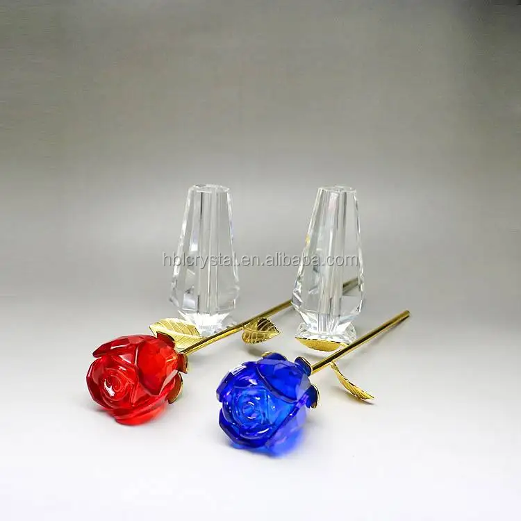 red crystal rose wedding favors wedding gift