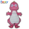 Pink mascot costume dragon walking model