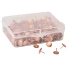 Wholesale flat head drawing pins office supplies rose gold safety thumb tacks