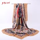ethnic scarf flamenco shawl custom printed decorative scarves for wholesale cotton printed sarong