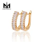 New design gold plated jewelry Fashion 18K hoop earrings women earrings