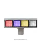solar led amber flashing warning light 4 colors traffic warning light