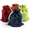Fashion velvet bag custom printed jewelry velvet pouch drawstring pouch 18cm *23cm velvet bags