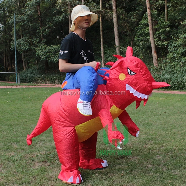 inflatable red dinosaur costume boys popular costume for sale