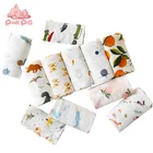 Cotton baby muslin wraps swaddle blanket organic bamboo custom print muslin blankets