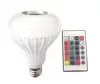 New bluetooth music Speaker holiday led ball bulb audio spot light lamp e27 Colorful RGB music bulb