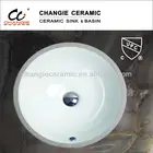 1609 kitchen sink, china manufactory sink,undermount round ceramic sink