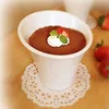125ml Plastic Cup Pudding Smoothie Oblique Cylinder Dessert cup