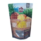 Food grade aluminum foil printed kraft paper stand up pouches for flour packaging