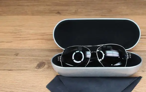 SOIMISS Glasses Case Hard Aluminium Spectacles Case Box Portable Metal  Glasses Case