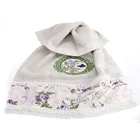 wholesale stock organic cotton embroidery bath face towels with lace