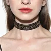 Latest Trend Promotional Wholesale Women Top Design Fashion Necklaces Jewelry Charm Girls Gift Chain Lace Choker Necklace