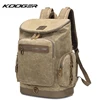 KOOGER Multifunctional Wholesale canvas backpack with high capacity and diversified pockets suit for school , hiking and camping